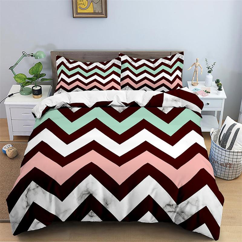 Luxury Black Marble Duvet Cover Set Queen/King/Full/Twin Size Bedding Set Geometric Black Marble Comforter Cover Set Men Women