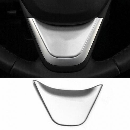 Fit For BMW X1 F48 2016-2021 Matte Silver Inner Steering Wheel U-Type Panel Trim