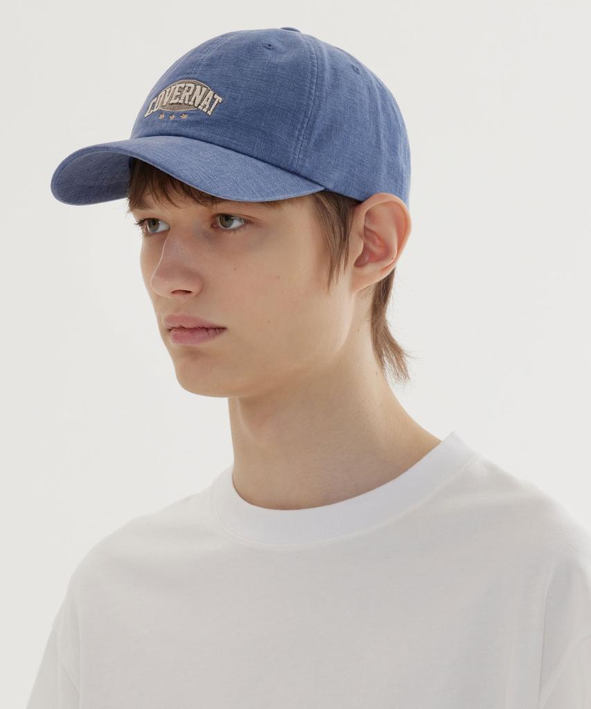 COVERNAT [Standard Fit] Arch Logo Vintage Artwork Ball Cap Blue