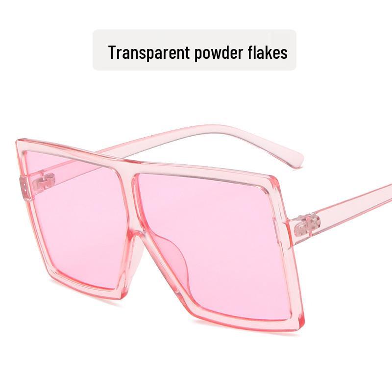 Stylowe Damskie Okulary Przeciwsłoneczne w Kwadratowej Oprawce z Metalowymi Zawiasami - Modny Europejski i Amerykański Design