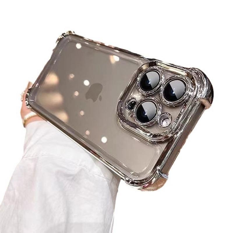 Full Cover Four Corner Airbag Anti Drop Phone Case With Camera Lens Protector For Iphone
