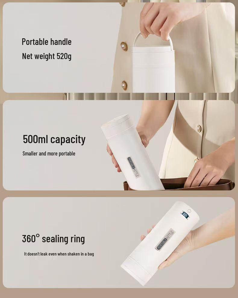 Compact Electric Water Cup for Dorms & Offices