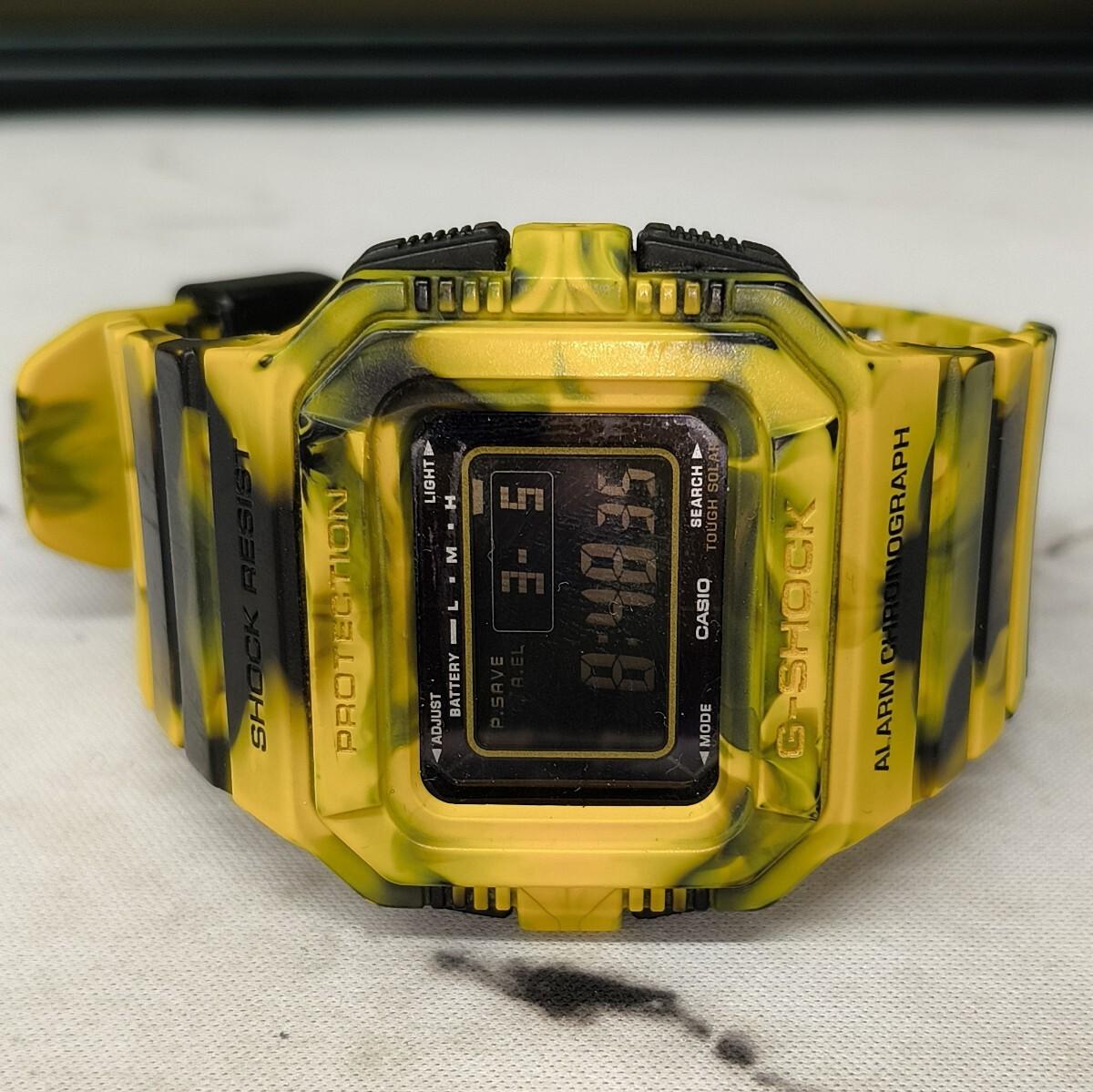 [USED]CASIO G-SHOCK G-5500JC-9JF Jam’n Color Tough Solar Digital Watch Yellow Rare Model