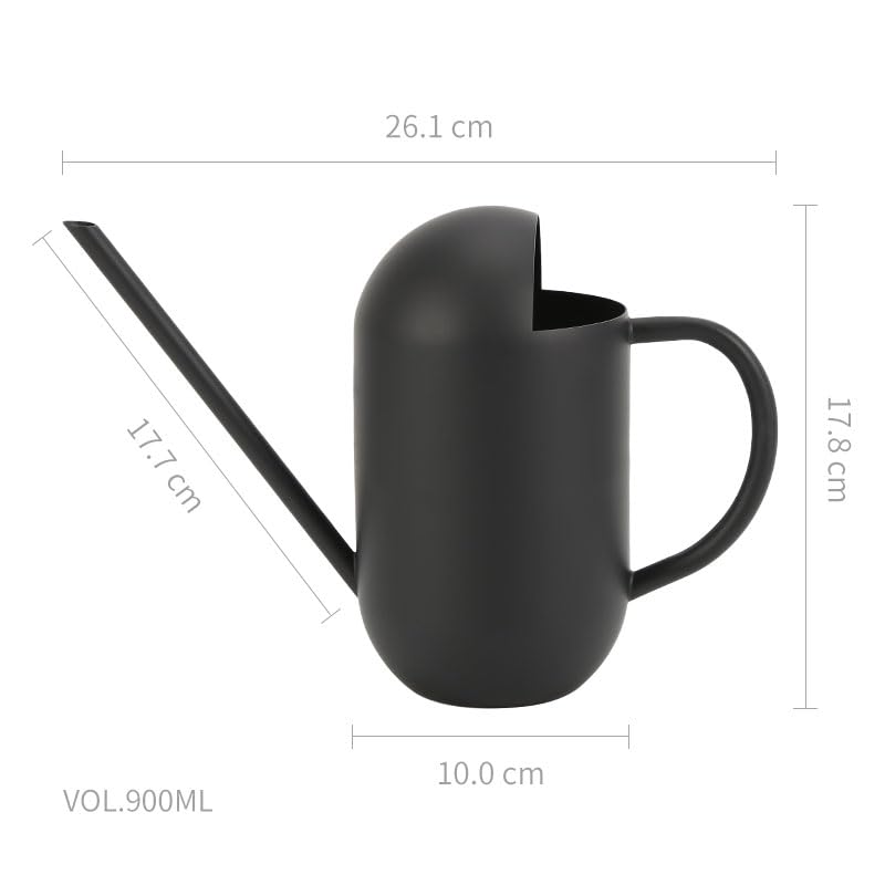 Watering Scandinavian Interior Stainless Indoor Gardening Watering Houseplants Can, 900ml, Style, Decor, Ornament, Sundries, Steel, Stylish, Supplies,