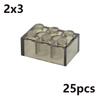 MOC Transparent Thick Building Blocks Figures 1x1 1x2 2x2 2x4 Dots Clear Brick Compatible Brand Educational Creative Toy for Kid