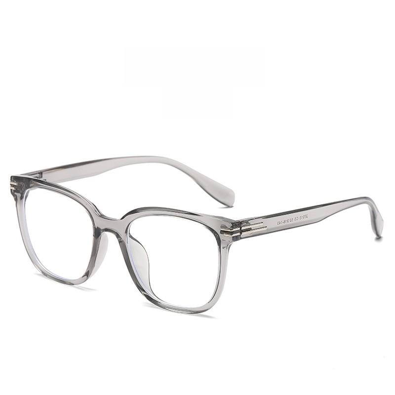 Tr90 Unisex Blue Light Blocking Square Glasses With Resin Frame For Office And Casual Wear
