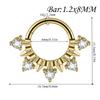 1PC Stainless Steel Septum Clicker Ring Skull Vine Design Daith Piercing Ring  Nose Piercing