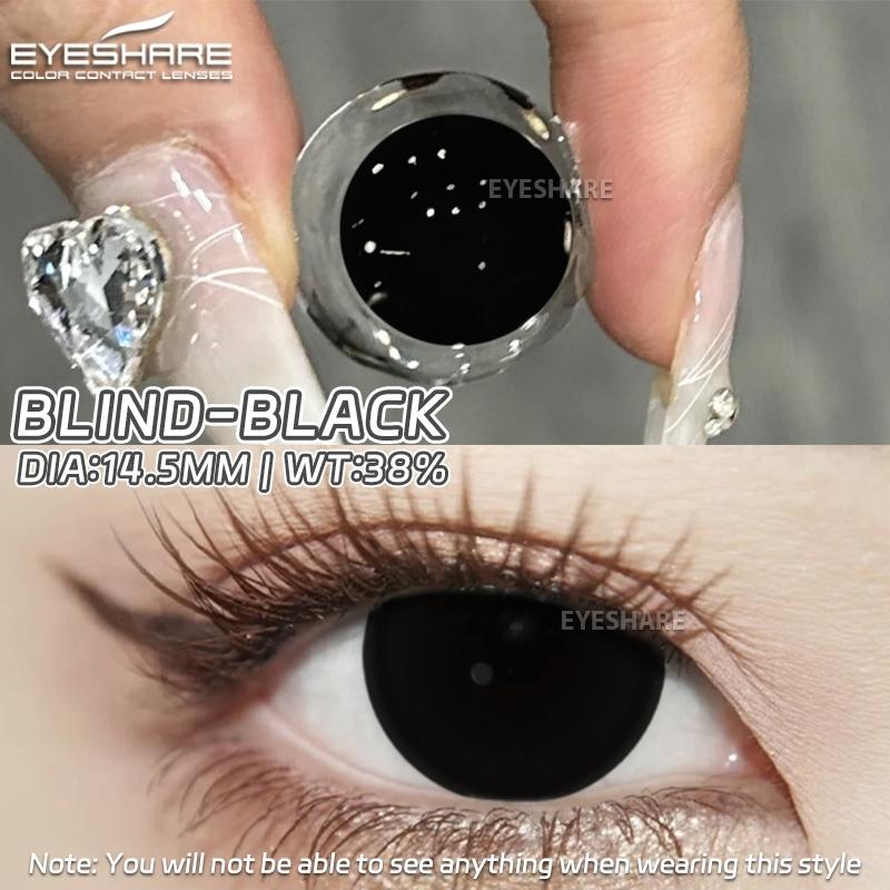 

Eyeshare 1 пара Хэллоуинские контактные линзы 14,5 мм Слепые глаза Аниме Ежегодные Натуральные цветные контактные линзы