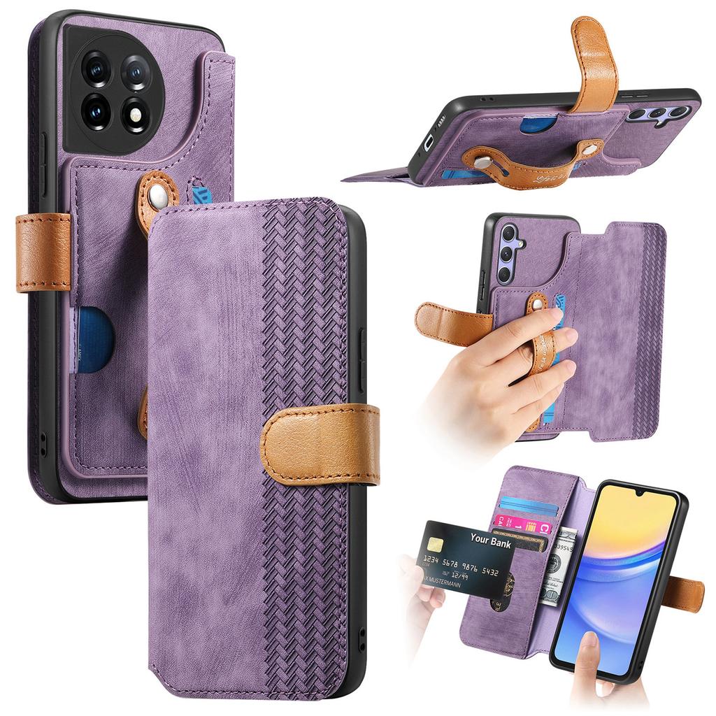 Ultimate Shockproof Wallet Case for OnePlus 11/Nord CE3/Ace 5/13R/Sony Xperia 1 VII/Nothing CMF Phone 2 Pro/3a.Card Holder + Stand + RFID Protection