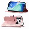 For iPhone 17 Pro Max Case with Strap Butterfly Pattern PU Leather Wallet Phone Cover