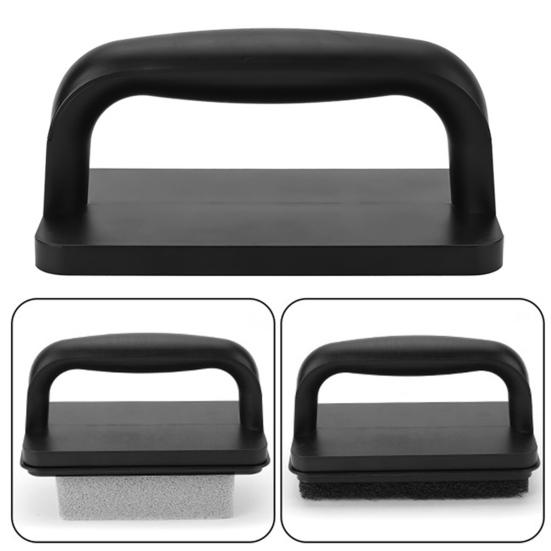 1 Set BBQ Griddle Cleaning Tool Kit with Handle Scraper Scouring Pad Pumice Stone Brush Multifunctional Barbecue Flat Top Grill Cleaner Kit
