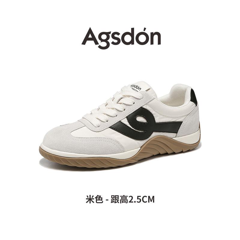 Augustus Dengde training shoes women's 2025 new autumn platform retro sports flat casual shoes ballet Forrest Gump shoes