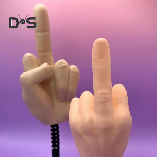 Giocattolo da scrivania elastico dito medio antistress divertente decorazione 3D per dita regalo scherzo esilarante per ufficio casa e scrivania