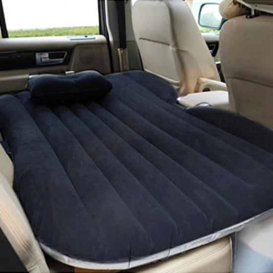 Car Air Bed Full Set with Airpump and Pillow Outdoor Camping Mat Cushion Inflatable Back Seat Travel Bed