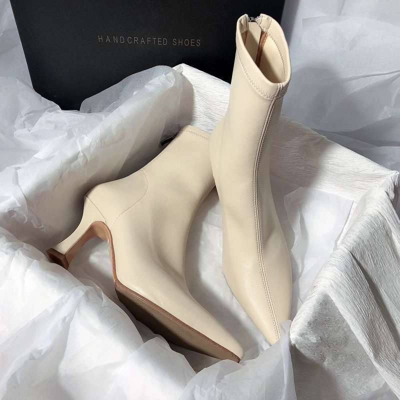 

Модные современные ботинки, качественная кожа, дизайнерские, роскошные туфли на высоком каблуке, 2025, зимние ботильоны, свадебная вечеринка, платье, гладиаторские женские туфли 39