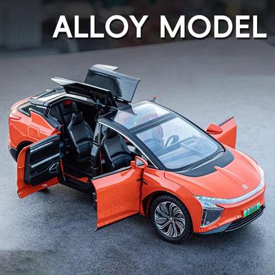 1:24 HiPhi X SUV Lega Nuova Energia Modello Auto Diecast Metallo Veicoli Elettrici Modello Auto Suono e Luce Simulati Giocattoli per Bambini Regalo