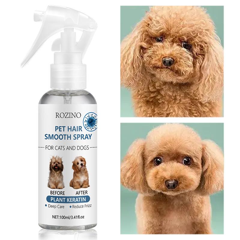 100ml Pet Hair Smoothing Care Spray Contains Mild Ingredients Deeply Moisturizing and Moisturizing Hair