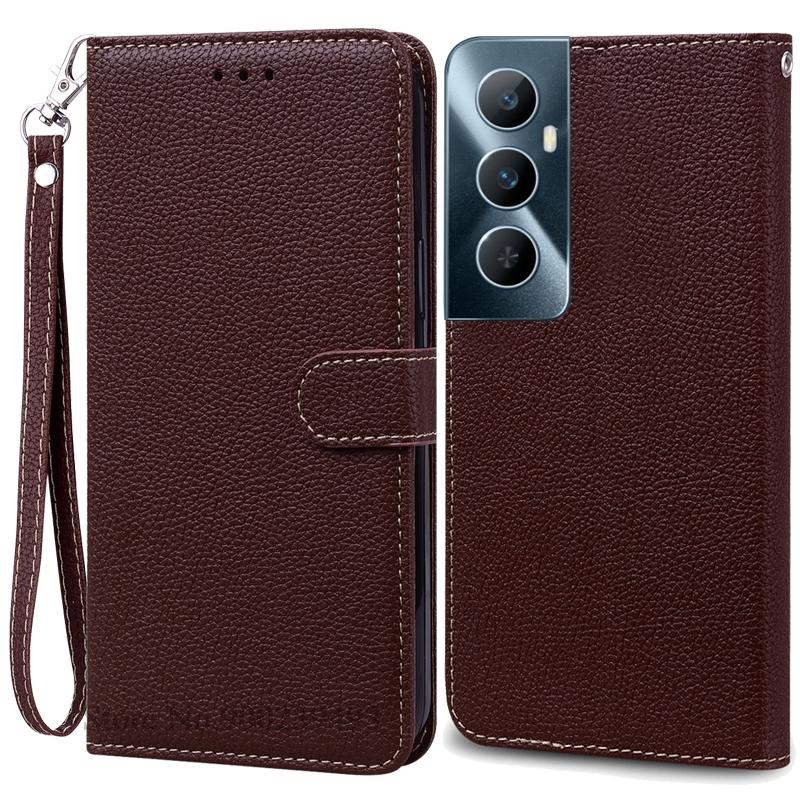 Per Realme C65 Custodia Portafoglio in Pelle con Patta Custodia per Telefono Per Realme C65 4G Coque Fundas Per Oppo Realme C65 Custodia per Telefono