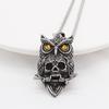 Vintage Gothic Hell Reaper Scythe Pendant Mystical Demon Necklace for Men Personality Punk Halloween Trend Jewelry