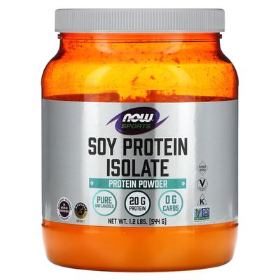 Sports, Soy Protein Isolate, Unflavored, 1.2 Lbs (544 G)
