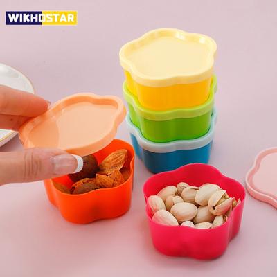 5Pcs Mini Squeeze Bottle Lunch Box Plastic Condiment Bottle Ketchup Salad Dressing Condiment Portable Food Container