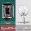 Supercharged Large Panel Handheld Multi-Function Shower Head with Filter