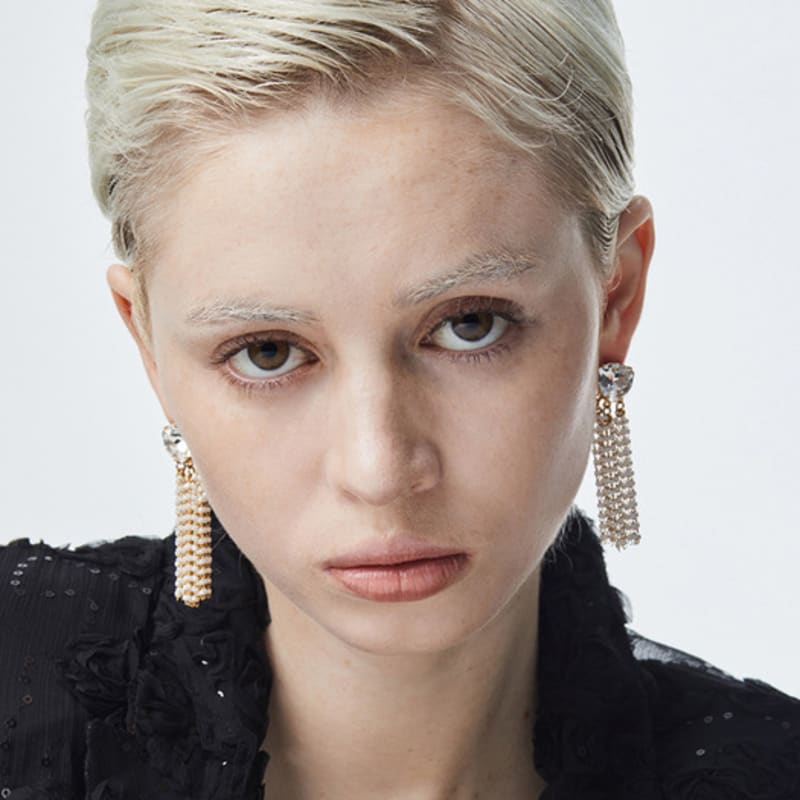 FEVERISH Golden Blaze Silky Long Earrings