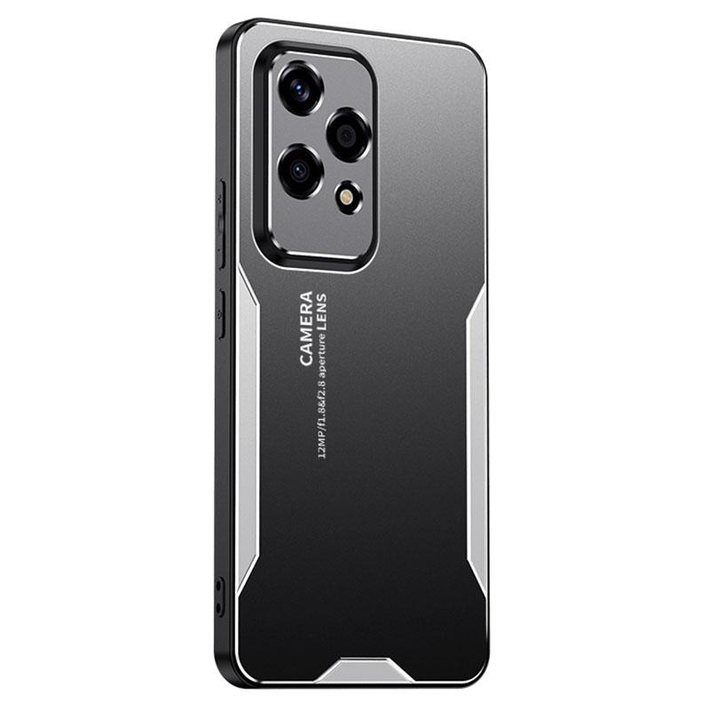 

For Honor 200 Lite Case Aluminium Alloy TPU PC Mobile Phone Cover Silver