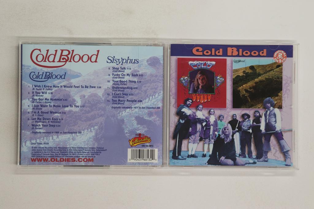 CD COLD BLOOD - Cold Blood / Sisyphus COLCD6813 COLLECTABLES 2001 US Soul/Funk Used