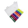 50 Piece Dice Set 14mm Six Sided Colored Dice, 10 Assorted Colors (5 Each), for Tabletop Games, Party Favors and Board Games