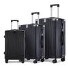 Black ABS&PC Hardshell 3-Piece Luggage Set