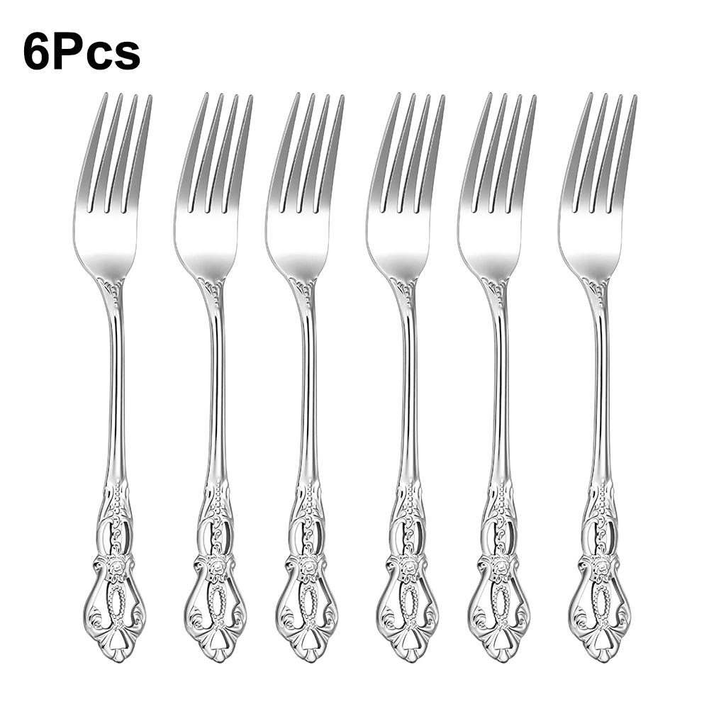 6/24/30 Pieces Sliver Cutlery Set Stainless Steel Tableware Western Luxury Dinner Set Mirror Elegant Fork Spoon Flatware4
