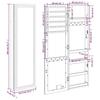 VidaXL Jewelry Cabinet with Mirror and LED Lighting Wall-Mounted White 353253