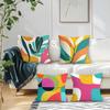 4Pcs Geometric Shapes Plants Cushion Covers Single-sided Printed 45CM Throw Pillow Case Cover Sofa Cushion Home Room Decor