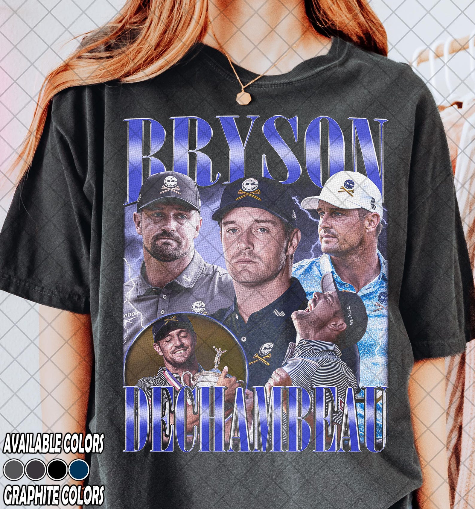 Retro 90 s Comfort Colors Bryson DeChambeau, Professional Golfer Player Tee T-Shirt, Gift For Man & Woman T-Shirt 2XL