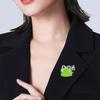 Brosche Anstecknadel Cartoon Frosch Design Zinklegierung Nadel Handbemalte Emaille Glasur Anzüge Mäntel Pullover Abzeichen Vielseitiges Accessoire