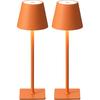 KDG 2 Pack Cordless Black Table Lamps, Rechargeable Portable LED Desk Lamps | 5000mAh Battery Operated 3 Color Stepless Dimming Up for Restaurant,