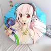 Super Sonico  pattern, automatic folding umbrella, portable and foldable design, 8 ribs, a Christmas or birthday gift.