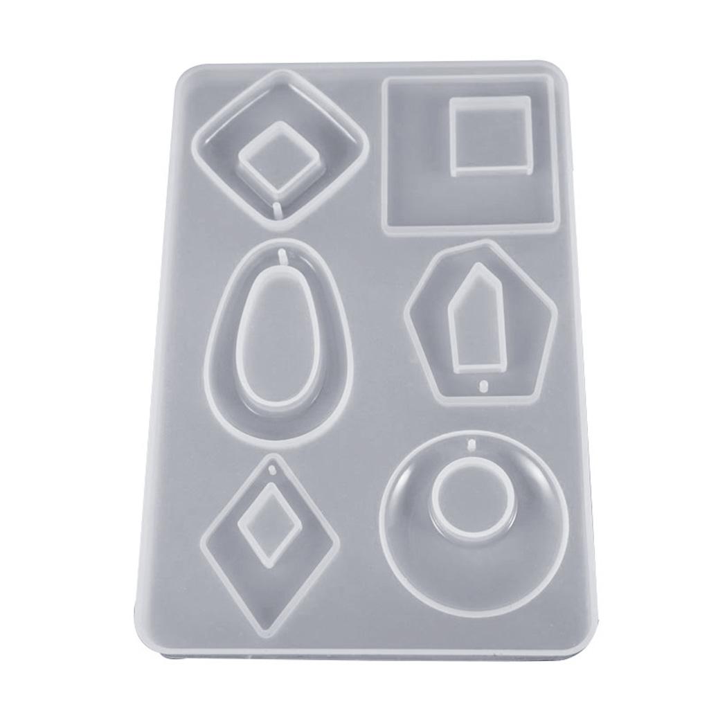 Silicone Acrylic Earring Necklace Pendant Mold Resin Casting Mold Jewelry Making