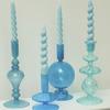 Decorative Candle Holders Colorful Glass Flower Vase for Home Decoration Wedding Decoration Centerpieces Candlestick Gift