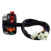 A Pair 7/8" 22mm Motorcycle Handlebar Control Switch Warning Light Turn Signal Horn Ignition Start Kill Overtaking Light