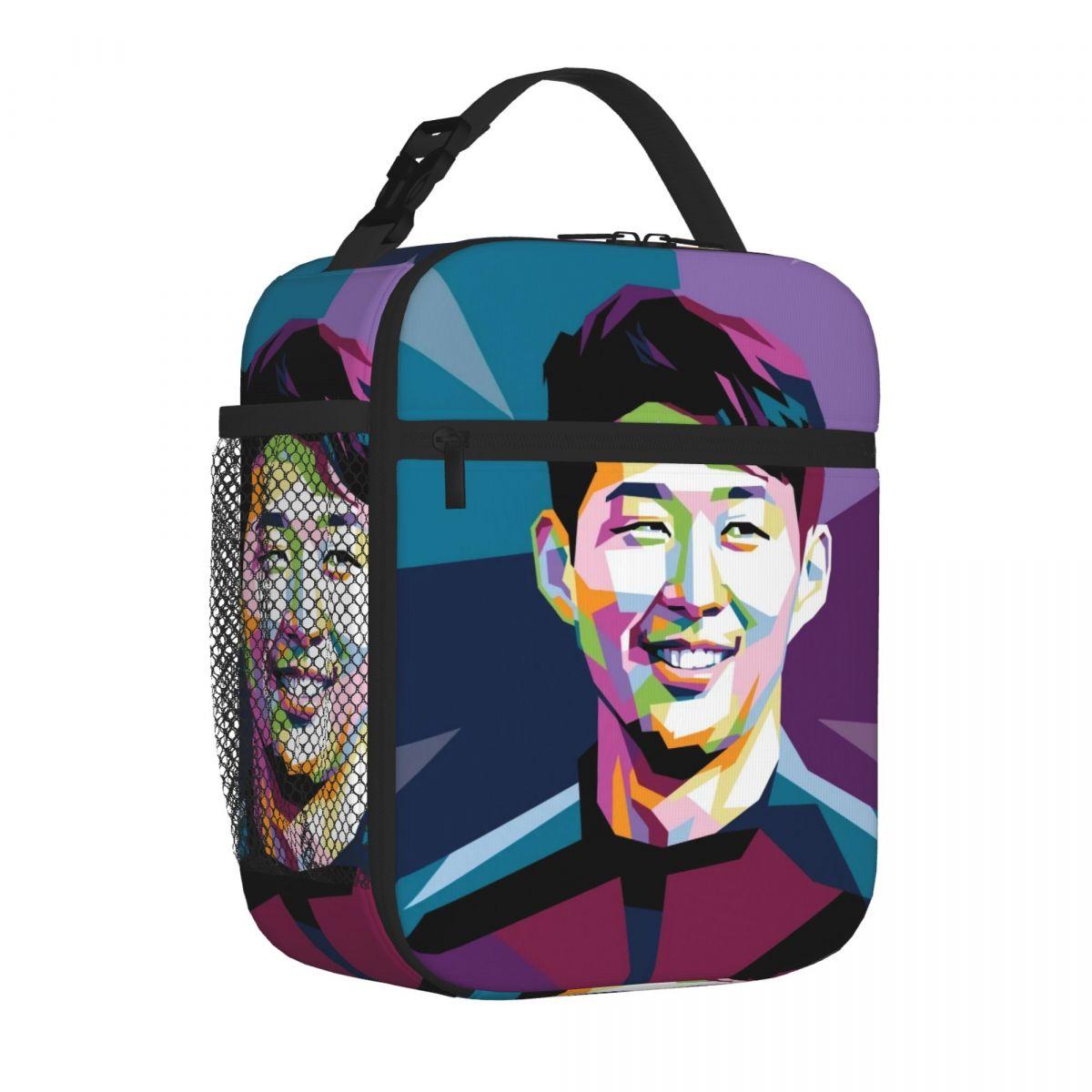 Bestselling Son Heung Min Plant Print Lunch Tote Elementary School Cooler Lunch Bag One Size