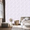 Heart Wallpaper White, Lavender and Light Gray 50x1000