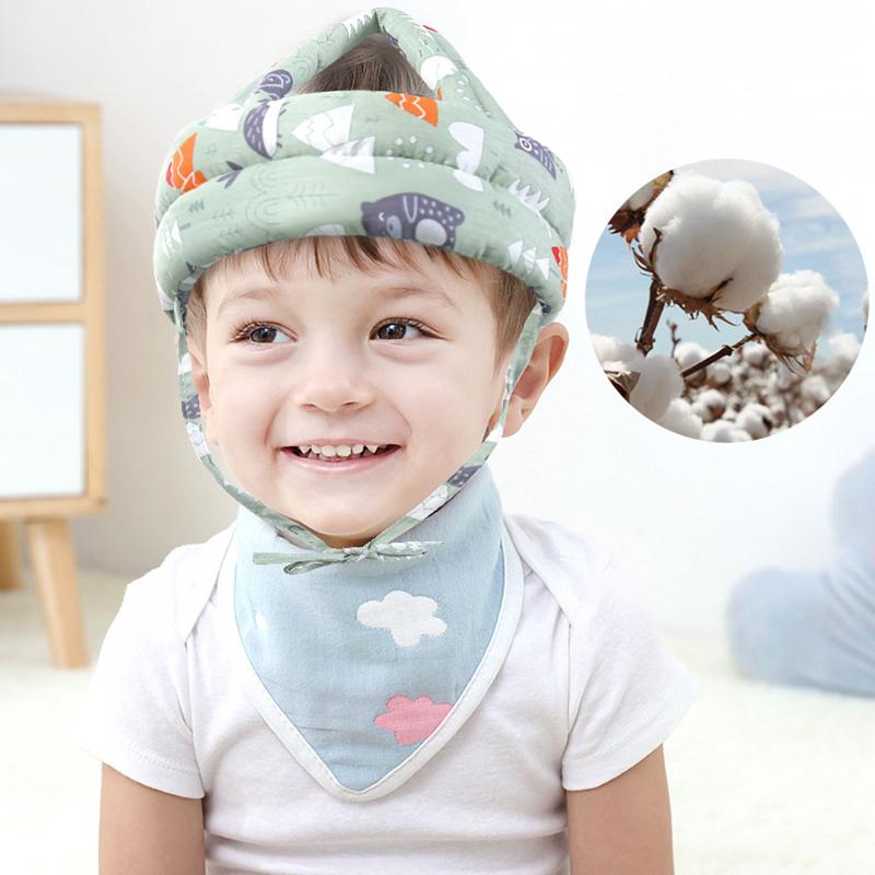 Soft Comfortable Head Security & Protection Adjustable Hats Baby Toddler Cap Anti-Collision Protective Hat Baby Safety Helmet