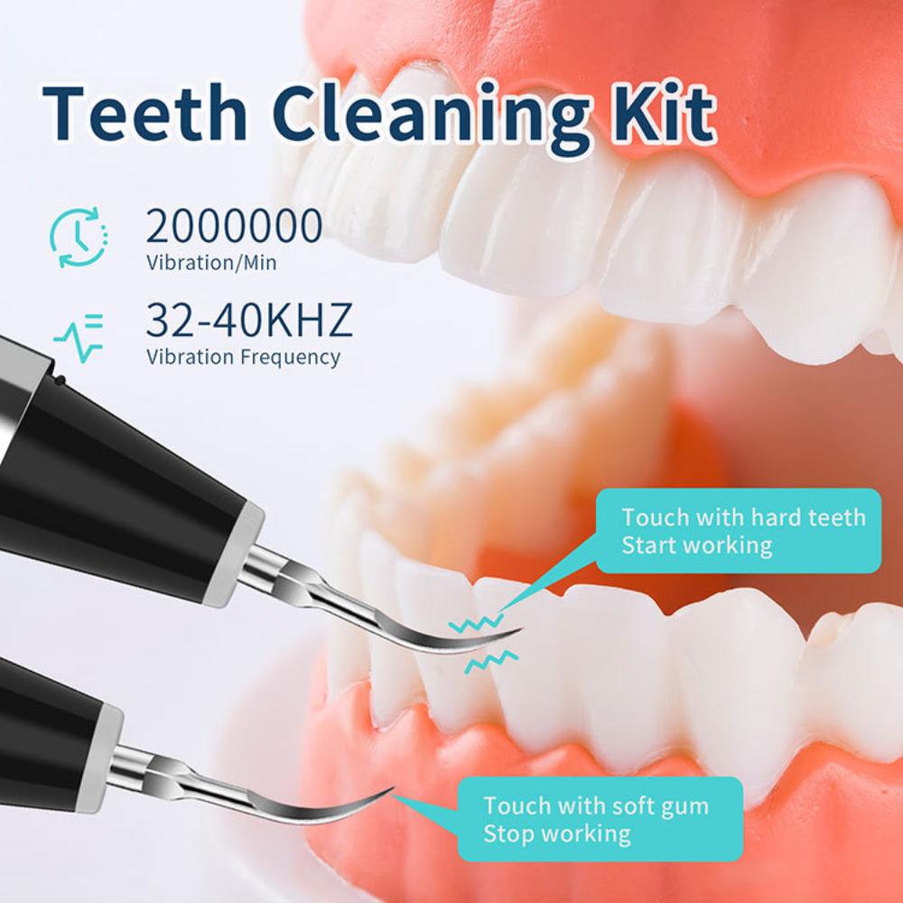 Ultraschall-Zahnsteinentferner, elektrisch, Zahnsteinentferner, hohe Vibration, 5 Reinigungsmodi, USB-Schnellladefunktion, Zahnreinigungswerkzeug