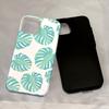 For iPhone 15 Pro Case Stylish Plant Pattern Shockproof PC + TPU Phone Back Cover