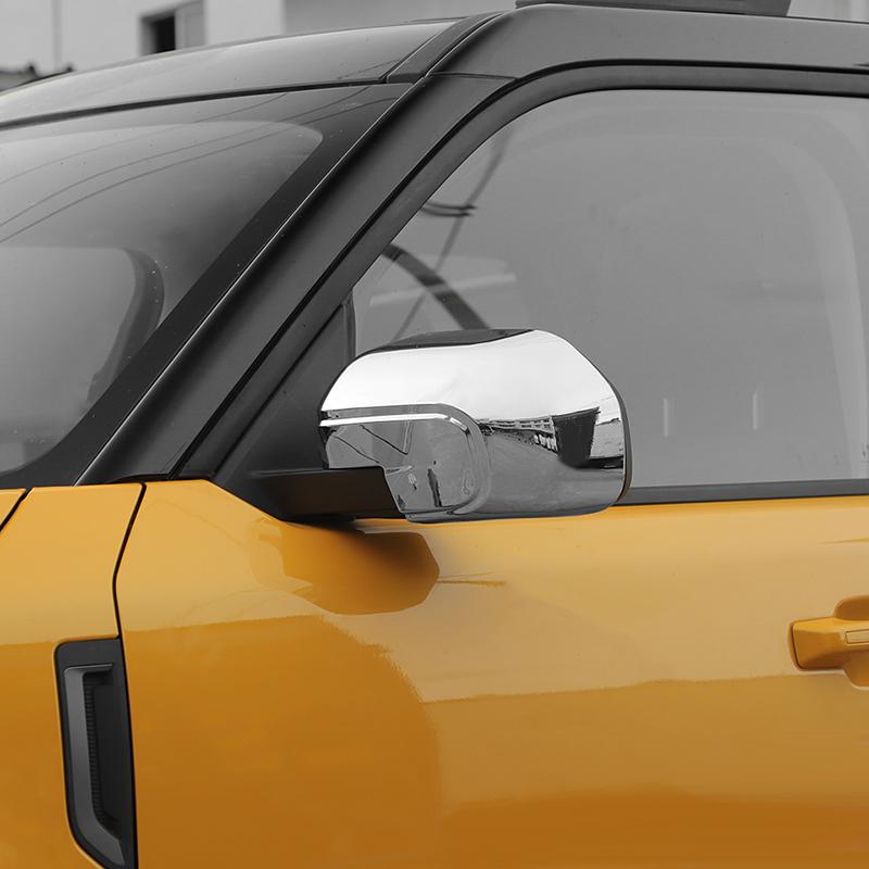 Car Rearview Mirror Decorative Frame Cover For Ford Bronco Sports 2021 Up Car Exterior Accessories , ABS Plastic