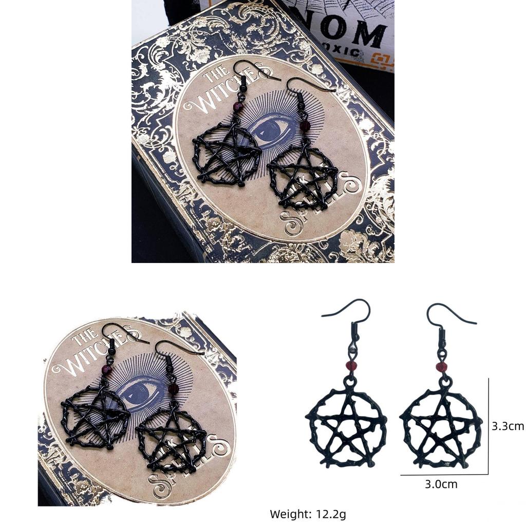 Geometric Star Alloy Earrings For Women Cool Style