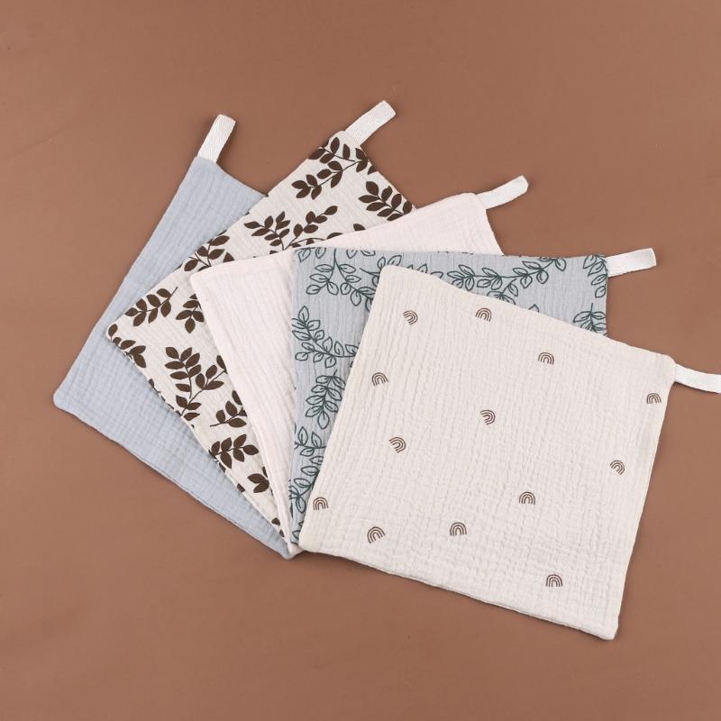 Baby Towel Set Teething Bibs for Toddler Burp Cloth Gauze-Cotton Handkerchief Back Absorb Towel Newborn Bath Towel 10PCS