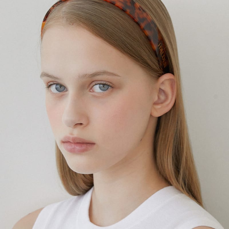 

полуободок из целлулоида (H029_бежево-коричневый) beigebrown